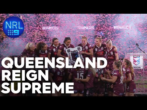 2023 Women's State of Origin Trophy Presentation | NRL on Nine