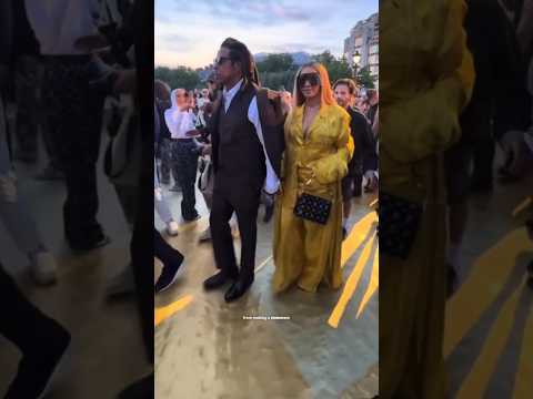 Beyoncé & Jay-Z Join Pharrell at Louis Vuitton Men's Ss24 Fashion Show #beyonce #louisvuitton #ss24