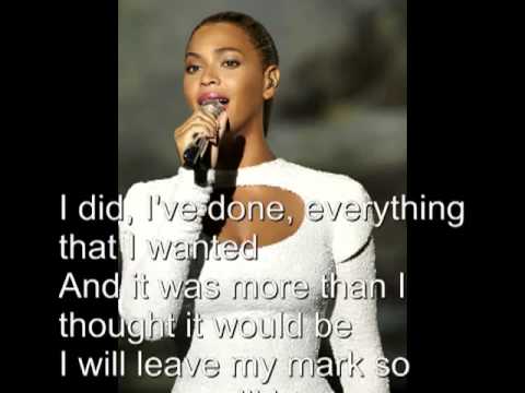 Beyoncé Knowles I Was Here HQ with Lyrics