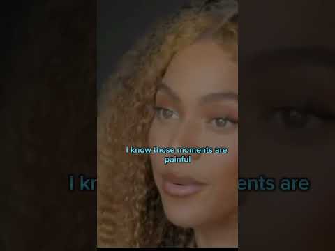 Beyonce Knowles with her motivational message