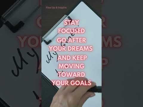 CHASE YOUR DREAMS: Stay Focused on Your Goals! 💪✨ | Motivational Video #RiseUpAndInspire #motivation