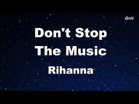 Don't Stop The Music – Rihanna Karaoke 【No Guide Melody】 Instrumental