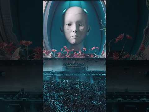 Anyma x Grimes collab is insane. 💖💙 #techno #edm #music #live