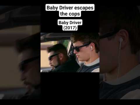 Baby Driver escapes the cops #babydriver #movie #short #shorts #edgarwright #driving #cars