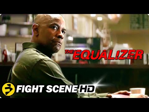 THE EQUALIZER | Diner Fight Scene | Denzel Washington