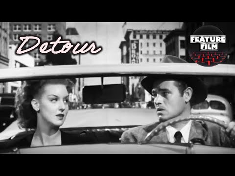 Detour (1945) – Classic Film Noir Movie | Hitchhiker Horror | Road Trip Gone Wrong