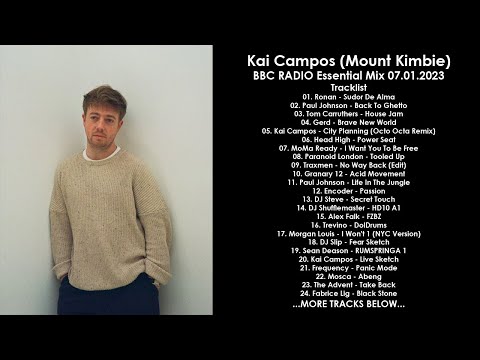 Kai Campos (Mount Kimbie) (UK) @ BBC Radio 1 Essential Mix 07.01.2023