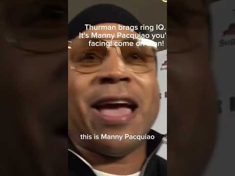 LL Cool J LAUGHS at Thurman who talked about his RING I.Q while facing Pacquiao.