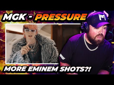 MGK DISSED EMINEM AGAIN?! | RAPPER REACTS to Machine Gun Kelly – PRESSURE (Official Music Video)