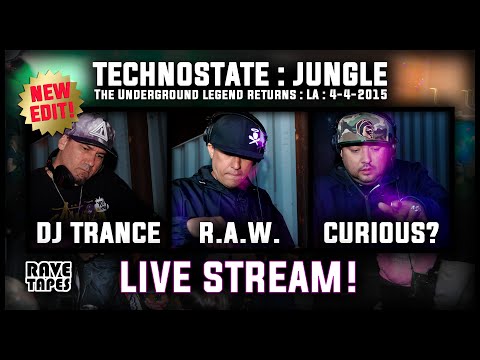 RAW – Curious – DJ Trance LIVE STREAM Technostate Jungle April 2015