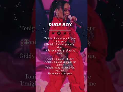 Rude Boy-Rhianna #shorts#lyrics#rudeboy#rhianna
