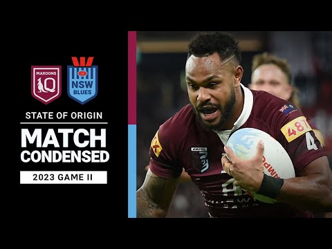 State of Origin II, 2023 | Queensland Maroons v NSW Blues | Match Condensed | NRL