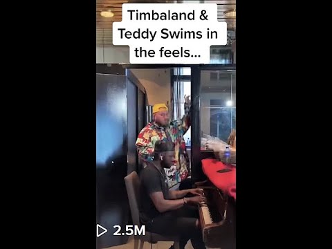 Teddy Swims with Timbaland 🔥 🔥 #shorts | VIRAL Journey cover!!