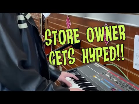The store owners get hyped when I start playing 80s music