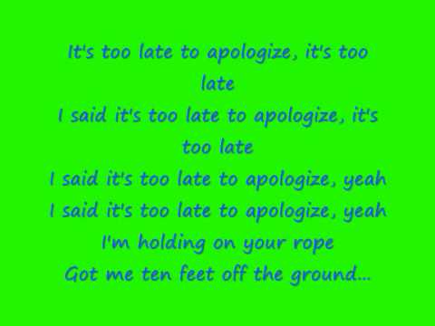 Timberland – Apologize lyrics