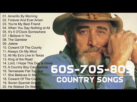 Top 100 Classic Country Songs 60s 70s 80s – Greatest 60s 70s 80s Country Music Hits
