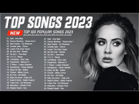 Adele, Miley Cyrus, Ed Sheeran, Maroon 5, Camila Cabello, Taylor Swift, Ava Max – Pop Songs 2023