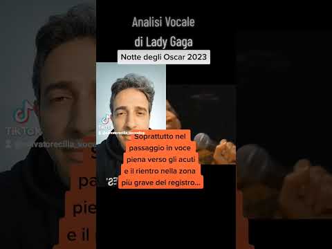 Analisi vocale di Lady Gaga, alla notte degli Oscar 2023 canta "Hold my hand" #vocalcoach