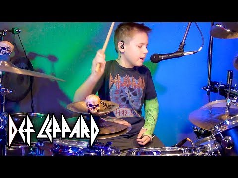 ANIMAL – DEF LEPPARD (age 9) Drum Cover