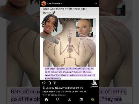 Doja Cat Gets a new tattoo ✝️