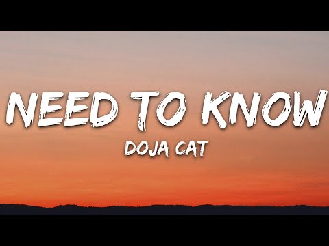 Doja Cat – Need To Know (Lyrics)