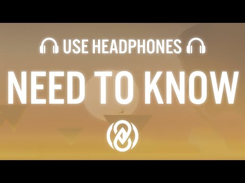 Doja Cat – Need to Know (Lyrics) | 8D Audio 🎧