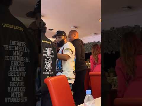 Dr. Dre & 50 Cent Taking Pics At London Birthday Dinner