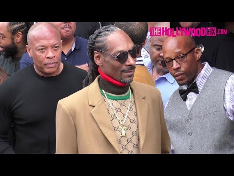Dr. Dre, Snoop Dogg & Warren G Arrive To Snoop's Hollywood Walk Of Fame Ceremony 11.19.18