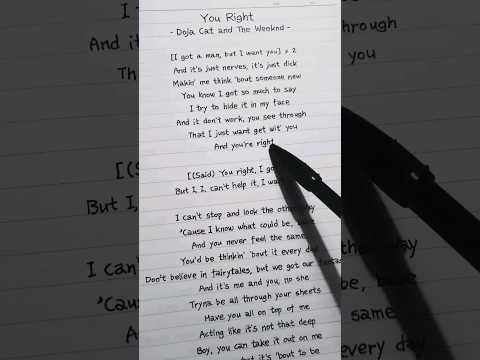🤍 You Right (Doja Cat) #youright #dojacat #theweeknd #shorts