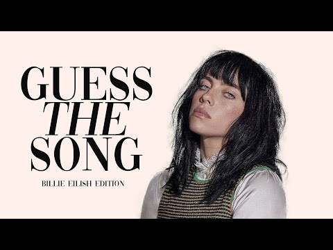 Guess The Billie Eilish Song !! (Song Association Game)