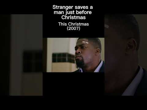 Stranger saves this man just before Christmas #shorts #movies #chrisbrown #idriselba #christmas