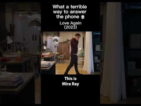 What a terrible way to answer the phone 💀 #loveagain #movie #short #shortsfeed #comedy