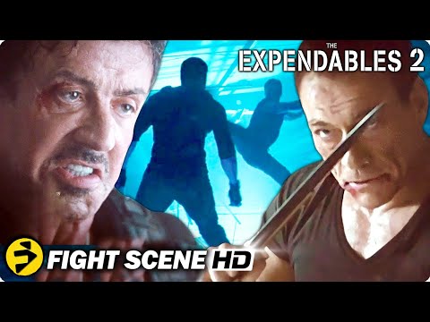 Sylvester Stallone vs Jean-Claude Van Damme | THE EXPENDABLES 2 | Fight Scene