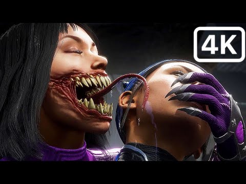 Mortal Kombat Mileena & Kitana Rivalry Scene Why Mileena hates Kitana (2023) 4K-60FPS HDR