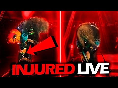 KIRK HAMMETT INJURES HIS KNEE LIVE (2023) #METALLICA