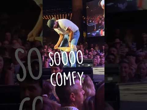 Luke Bryan uses bra for a strange purpose 🫣😰 #shorts #lukebryan #countrymusic