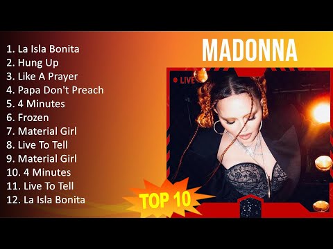 Madonna 2023 – 10 Maiores Sucessos – La Isla Bonita, Hung Up, Like A Prayer, Papa Don't Preach