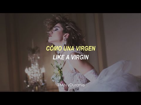 Madonna – Like A Virgin; subtitulada español e inglés.