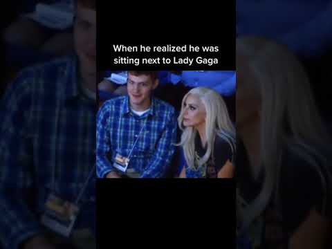 Me if I ever get to sit next to Lady Gaga.  #Shorts #LadyGaga #Celebrities
