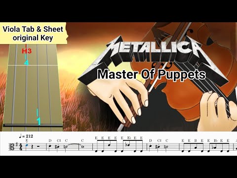 Metallica – Master Of Puppets Viola Tab & Sheet