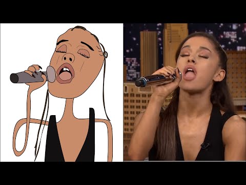 POP DRAWING MEME #161 | ARIANA GRANDE – MARY HAD A LITTLE LAMB | Ruby Fun