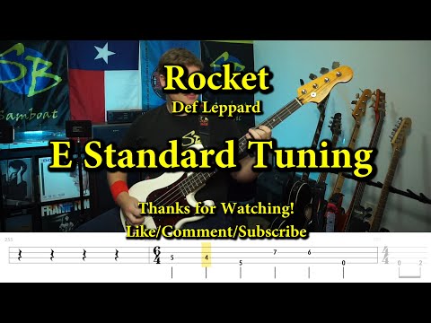 Rocket – Def Leppard (Bass Cover with Tabs)