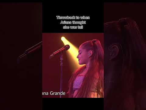 Throwback to when Ariana Grande thought she was tall 😂 #celebrity tiktok clouvviiii