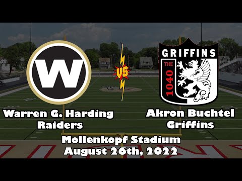 Warren G. Harding Raiders Varsity Football vs. the Akron Buchtel Griffins