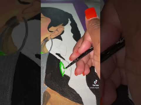 Watch Me Create A Doja Cat Painting 🩷 #art #dojacat