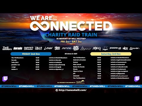 'We Are Connected' two hour classic trance set on vinyl for CLAPA in memory of Will Helstrip