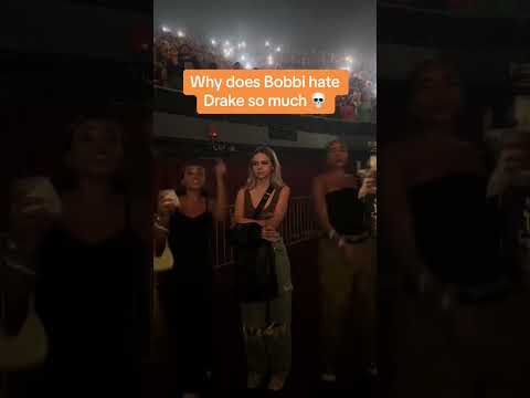 Bobbi looking entertained at the Drake concert