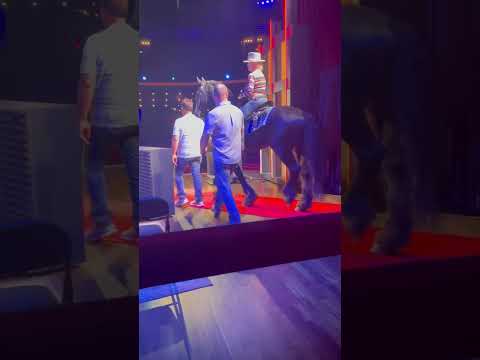 Tanya Tucker rides horse on Opry stage for Soundcheck!