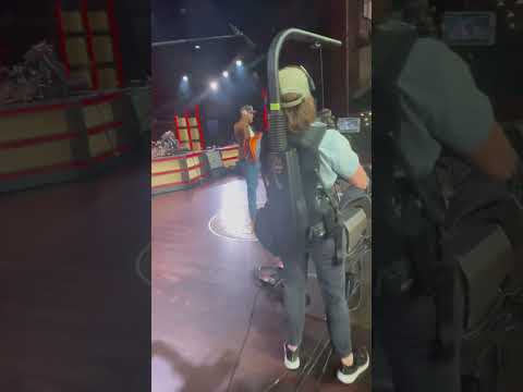 Opry film crew catching Colby Acuff’s Soundcheck