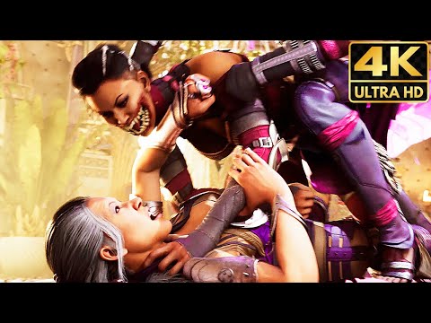 Mortal kombat 1 Mileena Attackd and Try to Eat Sindel Scene – MK1 (2023)